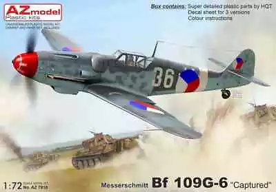 1/72 WW2 Fighter : Messerschmitt Bf-109G-6 Trop  [Captured X 3]#7818 : AZ MODELS • $24.95