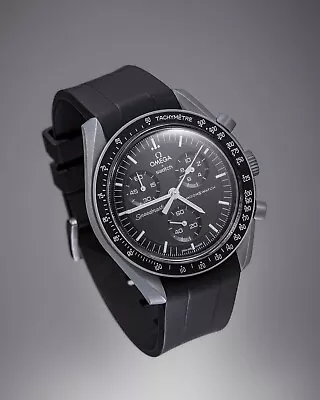 £29.99 • Buy ***TOP*** Watch Strap For Omega X Swatch MoonSwatch - Mercury Moon Black