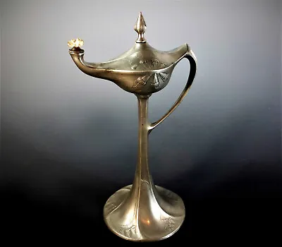 Fine Kayserzinn Jugendstil Oil Lamp / Table Cigar Lighter • £195