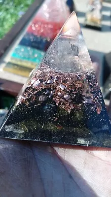 Large Handmade Orgonite Pyramid Energy Protection EMF Shielding Crystal Healing • $9.50