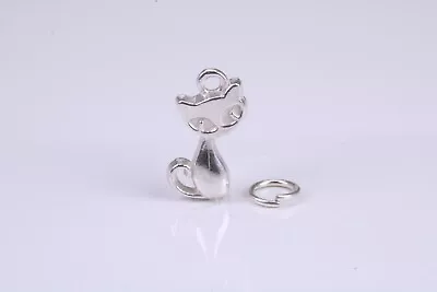 Cat Charm Made From Solid Sterling Silver • £14.95