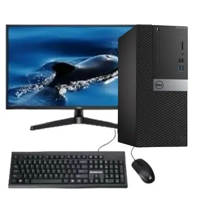DELL Desktop Computer PC Up To 16GB RAM 2TB 20/22in LCD Windows 11 Pro WiFi BT • $198.98