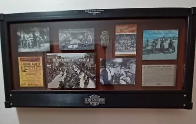 Unique Pig Trail Harley-davidson History Shadow Box Picture Rogers Arkansas 2011 • $95