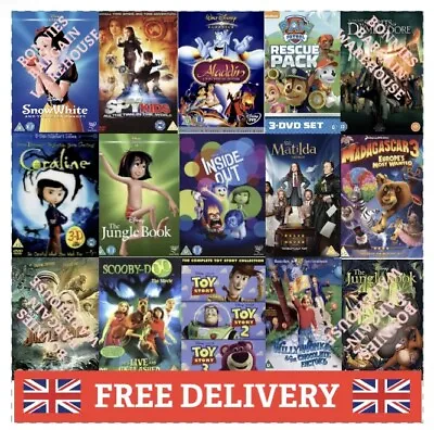 Cheapest Kids Dvd's On EBay All New Loads 2 Choose Disney ( BUY 4 GET 2 FREE ) • £2.99