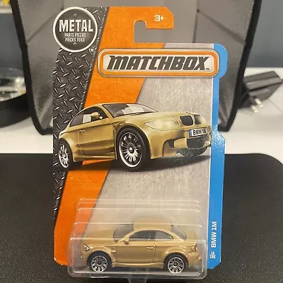 BMW 1M #12 Metal Gold - MBX Adventure City - 2016 Matchbox Mattel • $7