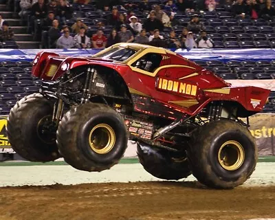 Iron Man Monster Truck Running On Track 8x10 Glossy Photo #4r • $2.69