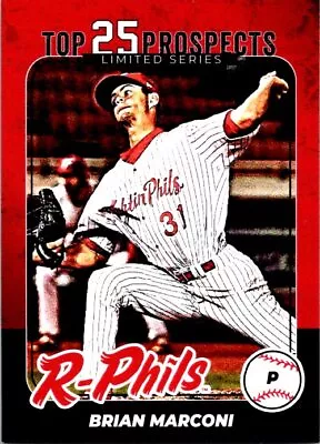 2022 R-Phils Philadelphia Phillies Top 25 Prospects #24 Brian Marconi • $2.95