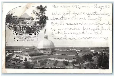 C1905 Exposition Building Minnesota State Fair Benson Minnesota MN Postcard • $14.98