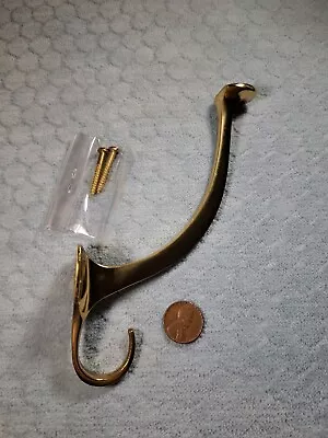 Hat  Coat Hooks Hall Tree Brass NOS • $8.49