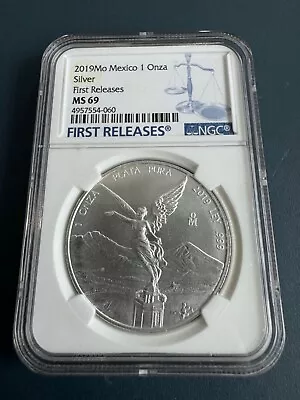 2019 1 Ounce Mexico Silver Libertad NGC MS 69 First Release • $135