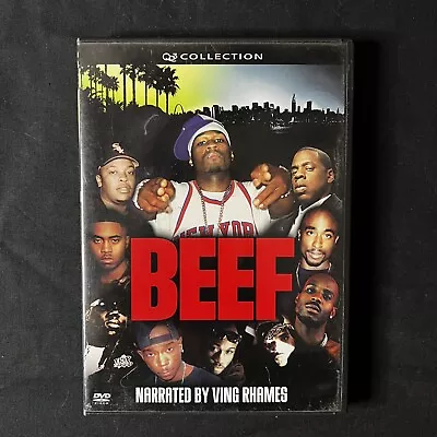 Beef DVD Narrated By Ving Rhames 50 Cent Dr. Dre DMX Snoop Tupac Nas Ice Cube • $10