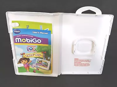 Vtech Mobigo Case And Manual ONLY Dora The Explorer Twins Day Touch Learning • $20.29