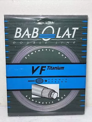 Babolat Double Line Synthetic Gut VF Titanium 125 Tennis String Mauve 38 Feet • $29.99