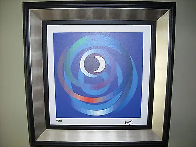 $1850 • Buy Yaacov Agam Giclee Lithograph On Canvas, Sun And Moon Intimacy, Abstract Art