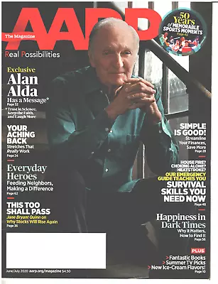 AARP Magazine June July 2020 Alan Alda Simple Is Good Survival Skills Happiness • $9.99