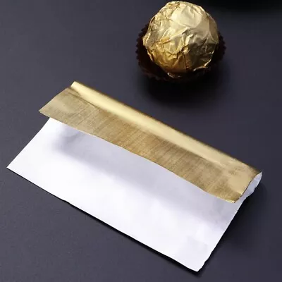 £11.39 • Buy 300-Piece  Food Grade Safe Wrapping Tin Foil Paper For Chocolate