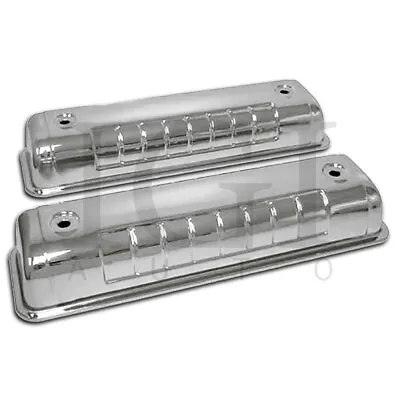 Fits 1955-64 Ford Y Block 272 292 312 Chrome Steel Valve Covers 3.5  Heights • $59.38