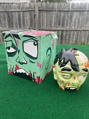 Ceramic Zombie Head Cookie Jar 2017 Think Geek Exclusive. Horror Halloween Candy • $32.99