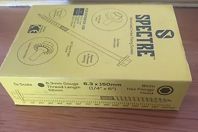 Spectre Advanced Timber  Fixing Screws Head-6.3x150mm • £10
