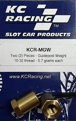 Guidepost Weight - (2) Pieces - KC Racing - 1/24 Slot Car Drag Racing - KCR-MGW • $6.05