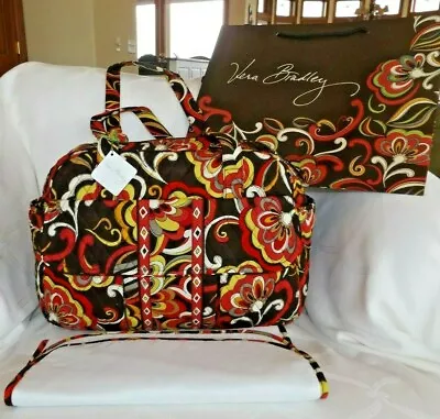 VERA BRADLEY  Baby Diaper Bag Tote & Changing Pad - Puccini  NWT & Free Gift Bag • $59.95