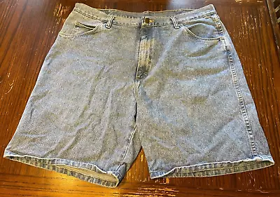 Wrangler Denim Jean Shorts Men's 40 Faded Blue Medium Wash 606w1sm • $12.99