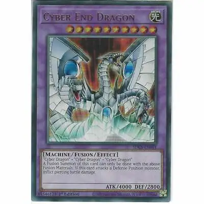 SDCS-EN041 Cyber End Dragon | 1st Edition Ultra Rare | YuGiOh Trading Card TCG • £1.25