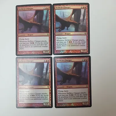 Zendikar ** 4x Hellkite Charger (FOIL) X4 ** Magic NM/LP) • $14.49