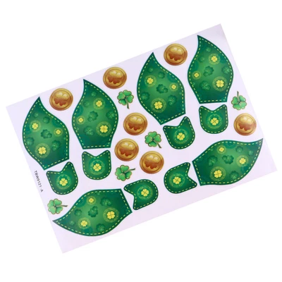 £6.32 • Buy 1 Pc Floor Decals Footprint Decals Shamrock Floor Sticker Glass Stickers