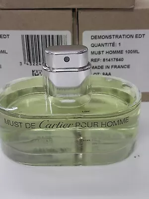 Must De Cartier Pour Homme EDT Spray 3.3 Fl Oz 100 ML New In Tester Box No Cap • $244.95