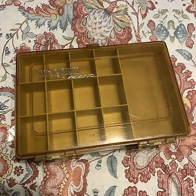 Vintage MAGNUM  PLANO 1126 Double Sided Portable Fishing Tackle Box Organizer #3 • $25