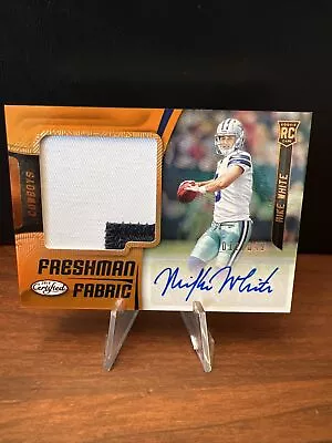 2018 Certified Mike White RC Autograph Mirror Orange Freshman Fabric Rookie /349 • $22.95