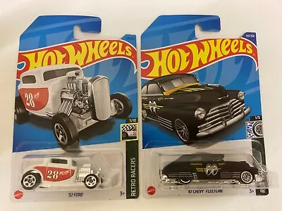 Hot Wheels 2022/23 Mainline X2-  '32 Ford + '47 Chevy Fleetline • $7.50