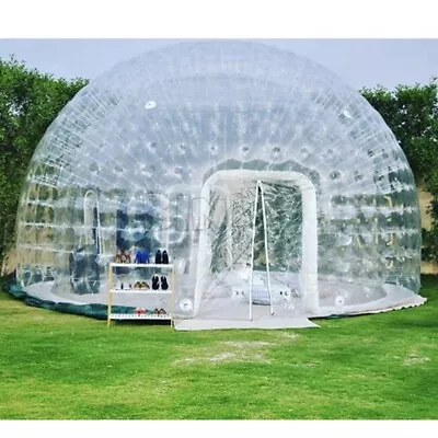 Inflatable Transparent Dome Tent Igloo Outdoor Festival Party Event Big Marquee • £1285.08