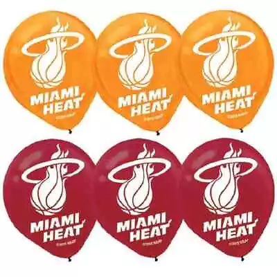 Miami Heat NBA Pro Basketball Sports Banquet Party Decoration Latex Balloons • $8.47