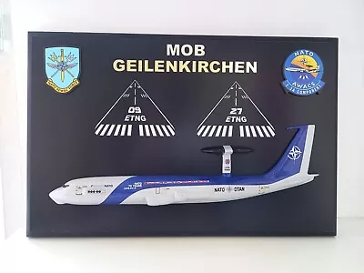 Boeing Nato Awacs E-3A Sentry Wooden Wall Painting • $120