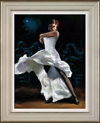 Fabian Perez - Flamenca De Blanco - Limited Edition Framed • £2750