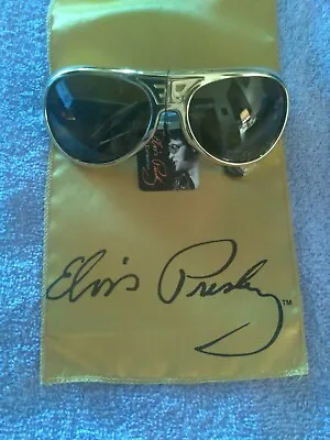 Elvis Presley Signature Gold Scarf Concert Style&gold Ep&tcb Sunglasses New • $60