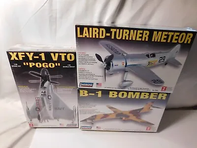 Linberg Model Kits 3 B-1 Bomber - YFX-1 VTO POGO - Laird-Turner Meteor Lot Of 3 • $59.95