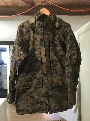 Usmc Goretex APECS Parka Marpat Digital Woodland Camo Small Reg Genuine ECWCS • £180