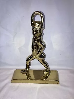 Vintage Brass Virginia Metal Crafters Hessian Soldier Door Stop 8 1/2  Tall • $16.99