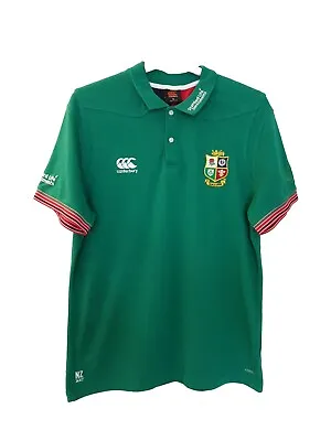 Mens Canterbury Of New Zealand 2017 Polo Shirt Green Size XL • £15