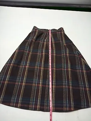 Vintage Int. Ladies Garment Workers Union Kilt A-Line Plaid  Skirt Size 7-8 • $22.69