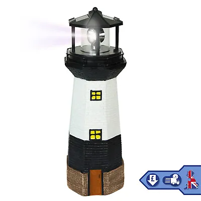 Solar Powered Rotating LED Garden Lighthouse Patio Light - LARGE • £151.89