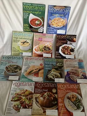 VEGETARIAN TIMES Magazine Lot Of 12 Back Issues FOOD Recipes MEALS 2007-2008 • $16.99