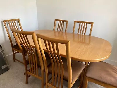 Mid Century. McIntosh Ailsa Table And Six Chairs. Used. In Good Condition. • £150
