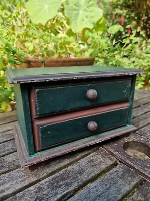 £1.99 • Buy Vintage Chippy Green Miniature Collectors Chest Of Drawers