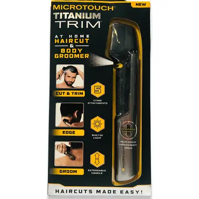 MICROTOUCH TITANIUM TRIM AT HOME HAIRCUT & BODY GROOMER BRAND NEW Fast Ship • $19.95