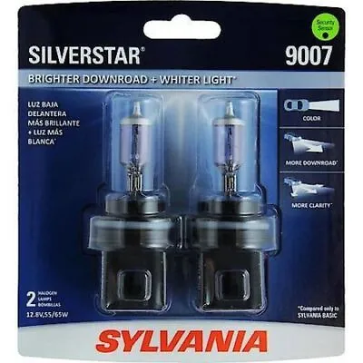 Headlight Bulb-SYLVANIA SilverStar Blister Pack TWIN CARQUEST 9007STBP2 • $59.49