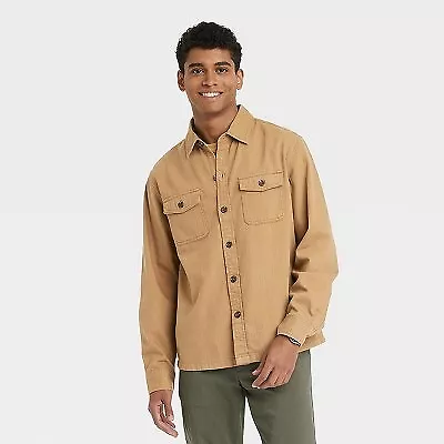 Men's Long Sleeve Collared Button-Down Shirt - Goodfellow & Co • $11.99